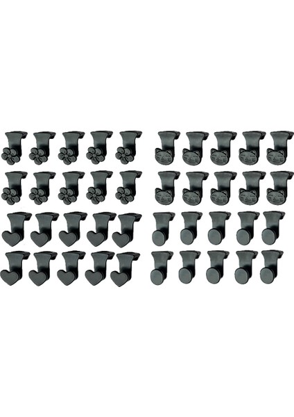 40 Adet Yerden Tasarruf Sağlayan Askı Kancaları, Organizatör Dolap Alanı Için Elbise Askısı Konnektörü Kancaları, Tüm Askılara Uyar Siyah (Yurt Dışından) modelleri