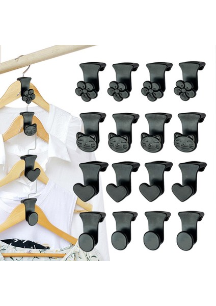 40 Adet Yerden Tasarruf Sağlayan Askı Kancaları, Organizatör Dolap Alanı Için Elbise Askısı Konnektörü Kancaları, Tüm Askılara Uyar Siyah (Yurt Dışından) fırsatları