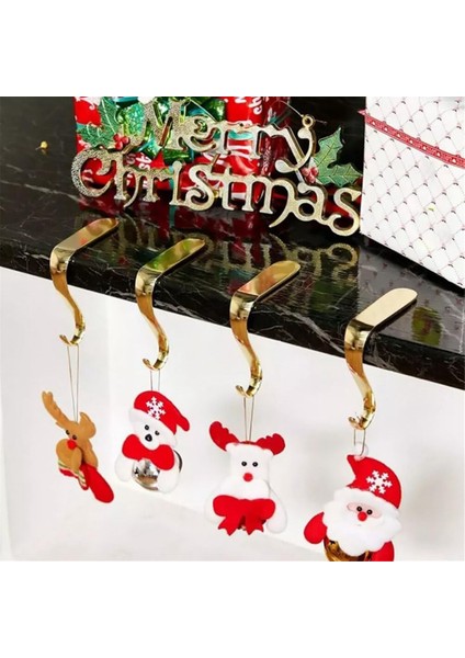 Adet Kanca Up Yılbaşı Dekoru Altın Giysi Rafı Kanca Tuşları Şömine Askısı Noel Metal Kanca Metal S Kanca (Yurt Dışından) fırsatları