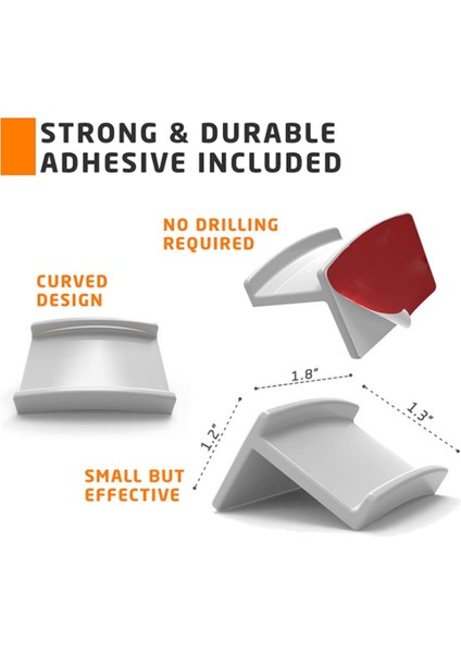 Beyzbol Şapkası Rafı Şapka Tutucu Raf Organizatör Depolama Beyzbol Kapakları Askıları Raf Asılı Organizatör Kapı 8 Adet Beyaz (Yurt Dışından) modelleri