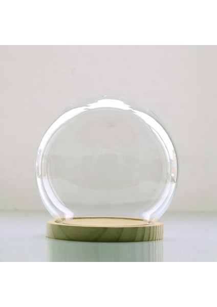 Ahşap Zeminli Dekoratif Cam Çan, Şeffaf Cam Kap Mikro Peyzaj Bahçe Dıy Teraryum Kabı (Yurt Dışından) modelleri