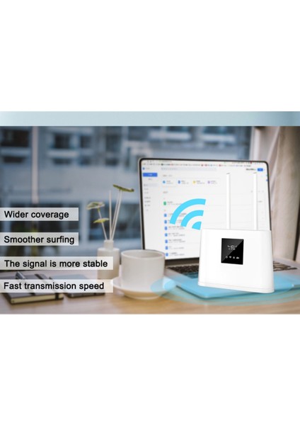 4g Wifi Yönlendirici Kilidi Açılmış 4g Sım Yönlendirici Yuvası ile 150MBPS Kablosuz Yönlendirici 2pcs Harici Antenler Wan/lan Bağlantı Noktası (Ab Tak) (Yurt Dışından)