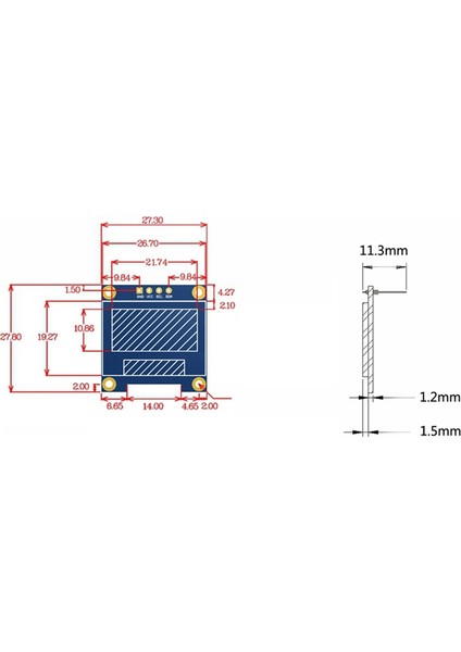 Kit Beyaz Ekran Için 0.96 Inç Iıc I2C Seri Gnd 128X64 OLED LCD LED Ekran Modülü (Yurt Dışından)