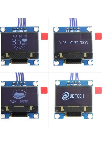 Kit Beyaz Ekran Için 0.96 Inç Iıc I2C Seri Gnd 128X64 OLED LCD LED Ekran Modülü (Yurt Dışından)