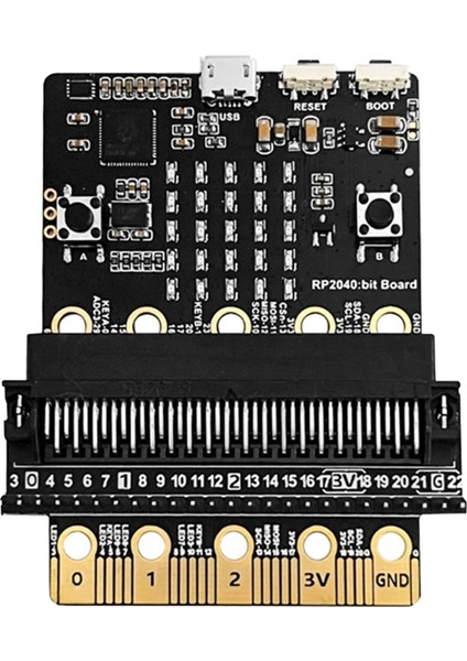 RP2040 Geliştirme Kartı Için Python Programlama Kartı Boyutu ve Bağlantı Noktası Yüksek Uyumlu Mini Bit Pico Kartı (Yurt Dışından)