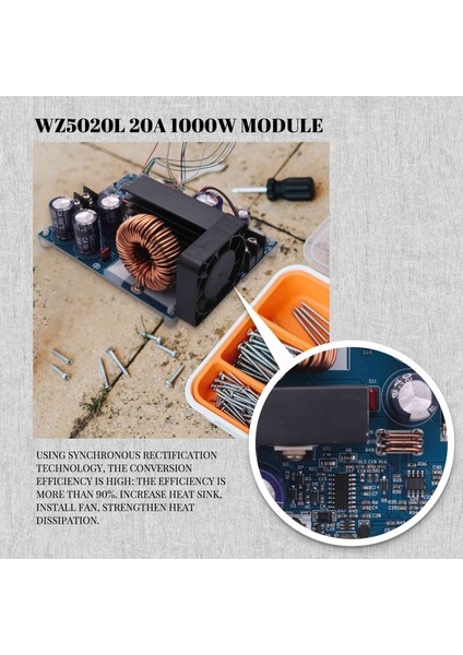 WZ5020L 20A 1000W Dc Dc Dönüştürücü cc Cv Kademeli Güç Modülü Ayarlanabilir Voltaj Ayarlı Güç Kaynağı (Yurt Dışından)