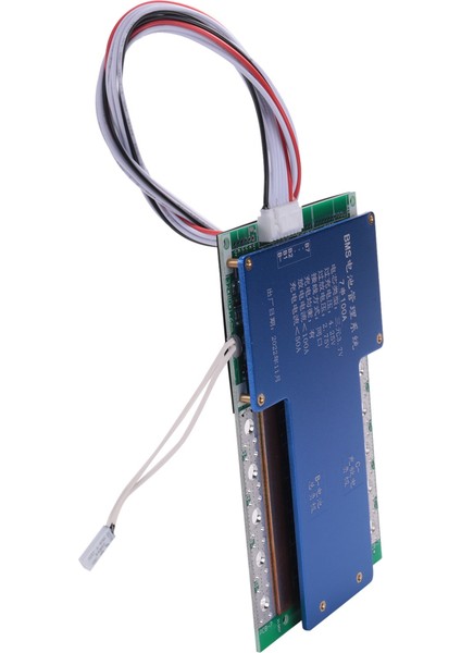 Bms 7s 24V 100A 18650 Lityum Paket Kartı Bms Ekolayzer Pcb Sıcaklık Koruma Kemer Hattı (Yurt Dışından)