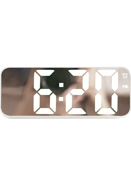 Basit Saat Sevimli Öğrenci Çalar Saat LED Elektronik Saat Yazı Tipi Başucu Saati Siyah Kabuk Beyaz Işık (Yurt Dışından) fiyatları