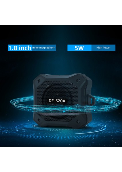 Ipx7 Su Geçirmez Kablosuz Duş Hoparlör Subwoofer Diyafram Bas Hd Stereo Ses ile Spor Bluetooth Hoparlör Siyah (Yurt Dışından)