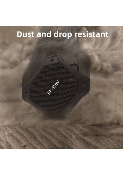 Ipx7 Su Geçirmez Kablosuz Duş Hoparlör Subwoofer Diyafram Bas Hd Stereo Ses ile Spor Bluetooth Hoparlör Siyah (Yurt Dışından)