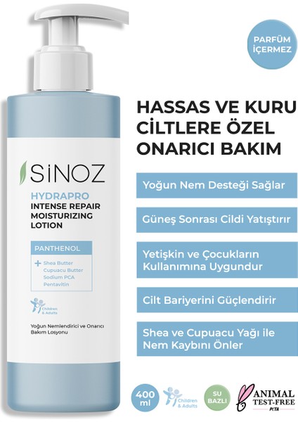 Yoğun Nemlendirici ve Onarıcı Bakım Losyonu 400 ml