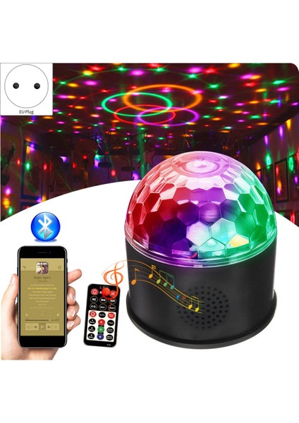 Bluetooth + Hoparlör Parti Işığı Disko Işığı Rgb Topu Projektör Strobe Etkisi Mini LED Işık Dekorasyon Için Ab Tak (Yurt Dışından)