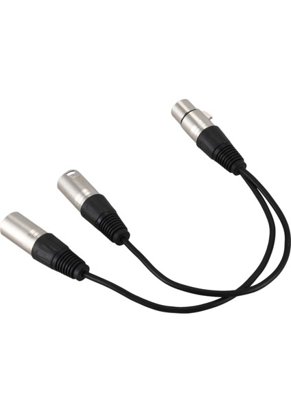 Yeni 3 Pinli Xlr Dişi Jakı - Çift 2 Erkek Fiş Y Splıtter Kablo Adaptörü 1 Ft Kablo (Yurt Dışından) fiyatları