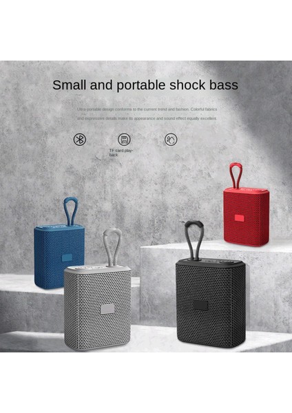 Ipx6 Su Geçirmez Duş Bluetooth Hoparlör Plaj Açık Kırmızı Için Hd Ses ile Taşınabilir Kablosuz Açık Hoparlör (Yurt Dışından)