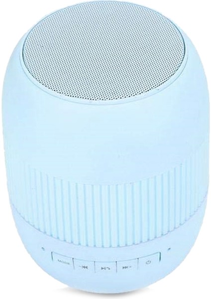 Bluetooth Hoparlör, Taşınabilir 2000 Mah Temas Kontrollü LED Renkli Gece Işığı Lambası Müzik Akıllı Telefon/tablet/dizüstü Bilgisayar Için Gürültü Önleyici Mikrofon ile (Mavi) (Yurt Dışından)