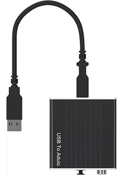 USB Harici Ses Kartı Güçsüz Koaksiyel Dijital Ses Dönüştürücü Bilgisayar Hifi Cep Telefonundan Aux'a Fiber Için (Yurt Dışından)