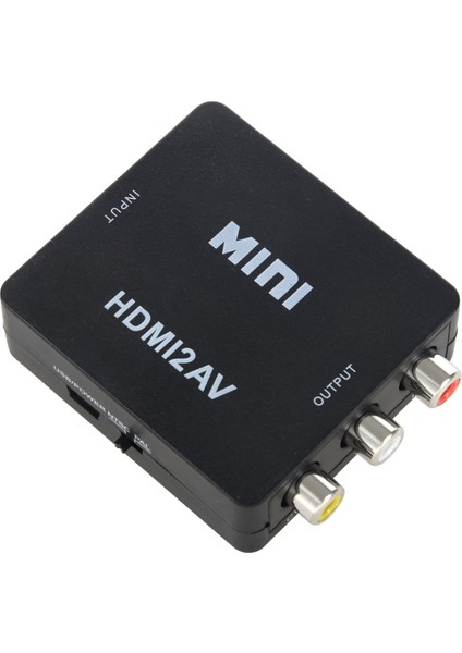 Hdtv Için Mini 1080P Kompozit - Rca Ses Video Av Cvbs Dönüştürücü Adaptör (Yurt Dışından)