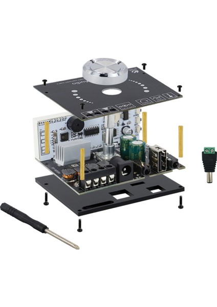 XY-W50H Hıfı Seviye 50WX2 Stereo Bluetooth Dijital Amplifikatör Modülü Wıfı Zamanlama Saati Bt5.0 Ses Modülü DC8-24V (Yurt Dışından)