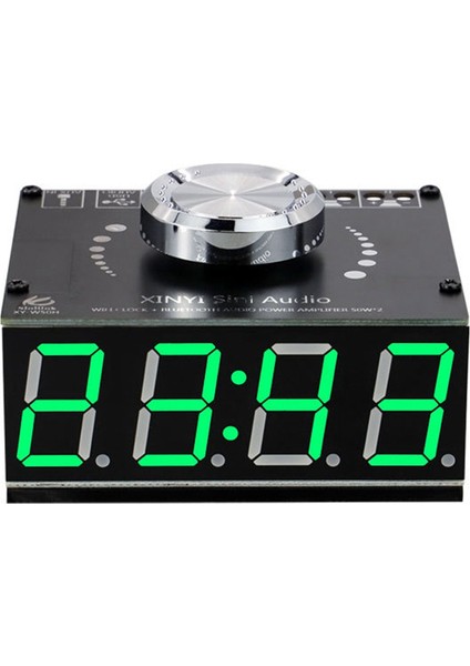 XY-W50H Hıfı Seviye 50WX2 Stereo Bluetooth Dijital Amplifikatör Modülü Wıfı Zamanlama Saati Bt5.0 Ses Modülü DC8-24V (Yurt Dışından)