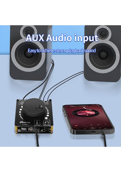 -AP50L Dijital Bluetooth Amplifikatör Kartı Mini Versiyon 50W+50W Hıfı Yüksek Güçlü Bt5.1 Iki Kanallı Stereo Hoparlör Modülü (Yurt Dışından)