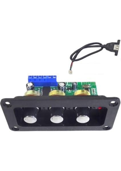 Bluetooth 5.0 Amplifikatör Güç Ses Kartı 30W Mono Kademeli Güç Amplifikatör Kartı, U Disk Kod Çözücü, USB Hatlı (Yurt Dışından)