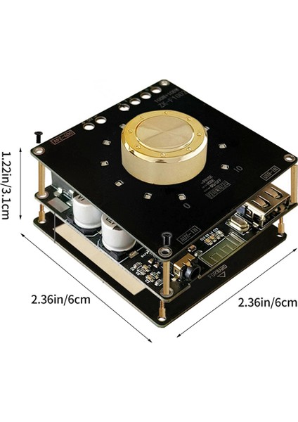 -F1002 5.1bluetooth Güç Amplifikatör Kartı 100W 2.0 Kanal Amplifikatör Kartı, Ses Kutusu Için Kısa Devre Korumalı (Yurt Dışından)