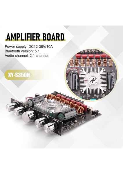 2.1 Kanallı TPA3251 Bluetooth Dijital Amplifikatör Modülü Yüksek ve Düşük Tonlu Subwoofer, 220WX2+350W Amplifikatör Kartı XY-S350H (Yurt Dışından) indirimleri
