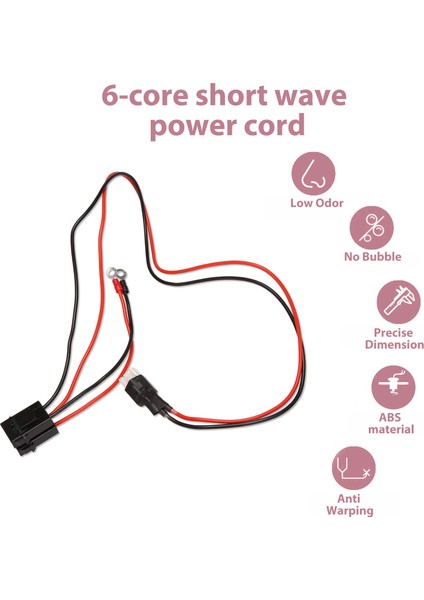 30A Sigorta 6 Pın Kısa Dalga Güç Kaynağı Kablosu Kablosu FT-857D IC-725A 1 Metre (Yurt Dışından) modelleri