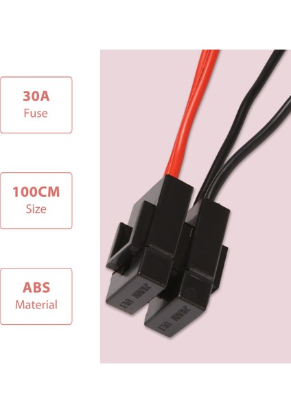 30A Sigorta 6 Pın Kısa Dalga Güç Kaynağı Kablosu Kablosu FT-857D IC-725A 1 Metre (Yurt Dışından) fırsatları