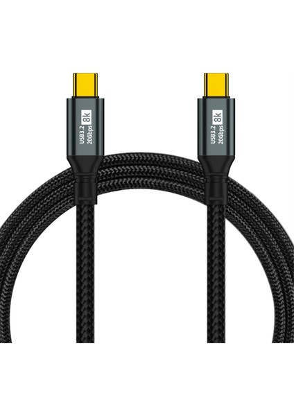 IPHONE15 Pro Için Usb3.2 20GBPS Tam Fonksiyonlu 100W Hızlı Şarj Kullanışlı Taşınabilir 8k Döküm Kablosu, 2 Metre (Yurt Dışından)