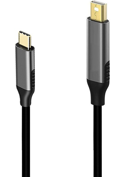 USB C - Mini Displayport Kablosu 3 - Mini Dp Kablosu Için USB Tip C 4K Adaptör Kablosu (Yurt Dışından)