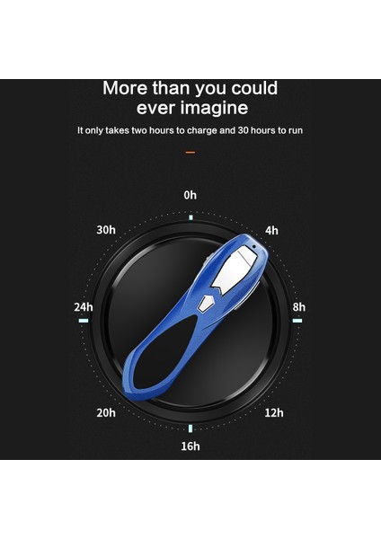 Kablosuz Bluetooth Kulaklık Iş Bluetooth Kulaklık Mikrofonlu Dijital Ekran Sürüş Kulaklık Mavi (Yurt Dışından)
