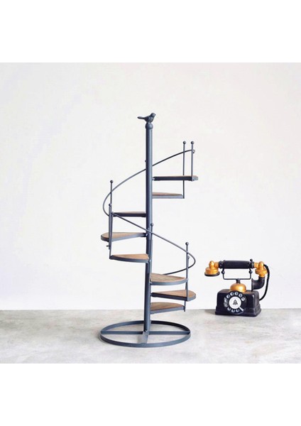 8 Katmanlı Spiral Standı Ör Raf Oturma Odası Dış Için (Yurt Dışından) modelleri