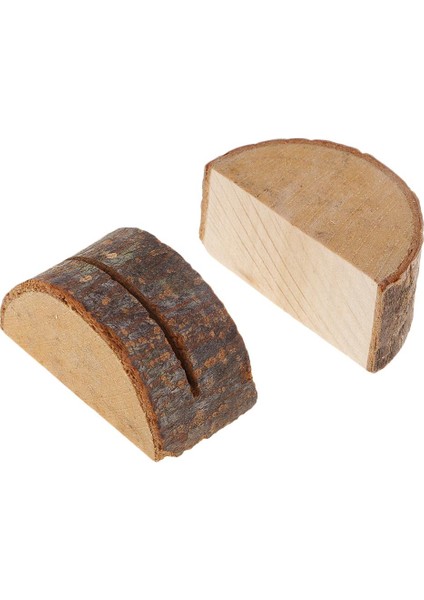 10 Ahşap Numaraları Kart Sahipleri Yarım Yuvarlar El Sanatları Seçeneği 1-10 (Yurt Dışından) fırsatları