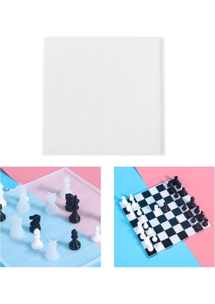 Reçine 3D Satranç Şekli Döküm Yapımı 31X31 cm Satranç Tahtası (Yurt Dışından) fiyatları