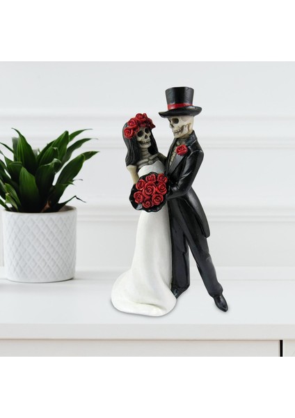 Romantik I Çift Kafatası Heykelcik El Sanatları Üstü (Yurt Dışından) modelleri