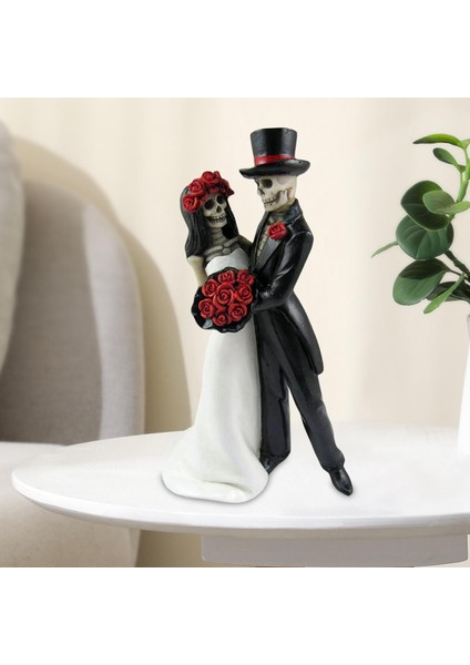 Romantik I Çift Kafatası Heykelcik El Sanatları Üstü (Yurt Dışından) indirimleri