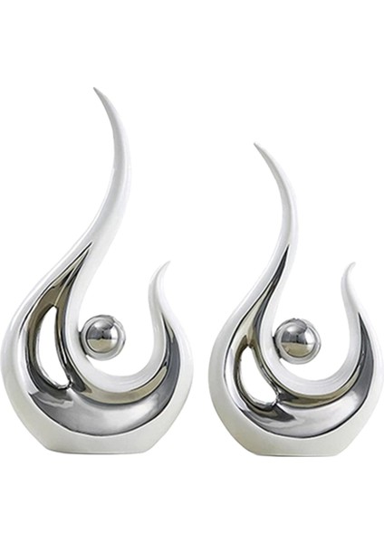 2 Paket Seramik Heykeli Heykelcik Heykel Yemek Odası Sehpa Için (Yurt Dışından)