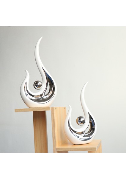 2 Paket Seramik Heykeli Heykelcik Heykel Yemek Odası Sehpa Için (Yurt Dışından) modelleri