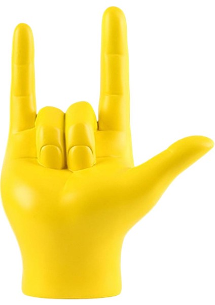 Paskalya Adası Heykeli Vurgular Dekor Monolith Oturma Odası Masası Süs Sarı Için (Yurt Dışından)