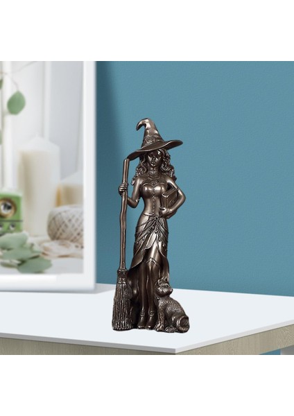 Cadı Yenilik Heykel Figürleri Kitaplık Dekorasyonu 7.5X6.5X19.5CM (Yurt Dışından) fırsatları