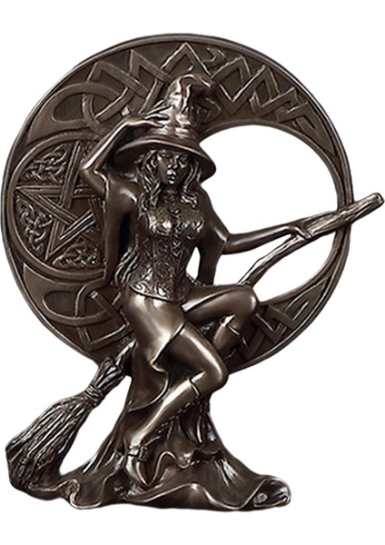 Cadı Pentagramı Heykeli Heykel Figürler Dekorasyon El Sanatları 13X5X16 cm (Yurt Dışından)