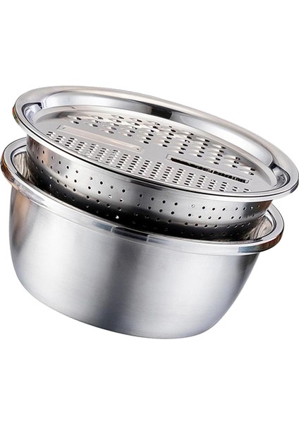 Çok Fonksiyonlu Paslanmaz Çelik Lavabo Salata 26CM (Yurt Dışından)