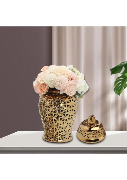 Masaüstü Aureate Için Seramik Zencefil Kavanoz Çiçek Dekoratif Kavanoz Süsleme (Yurt Dışından) modelleri