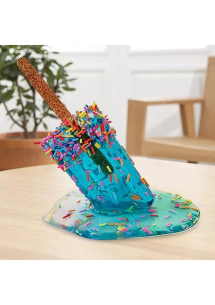 Eriyen Buzlu Ş Heykel Masaüstü Dekorasyonu Açık Mavi (Yurt Dışından) indirimleri