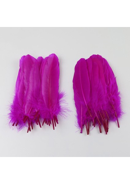 50 Doğal Tüy Dekor Kırmızı (Yurt Dışından) fırsatları