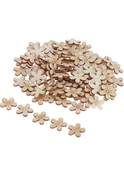 100 Boş Çiçek Ahşap El Sanatları Parti Dekoru (Yurt Dışından) fiyatları