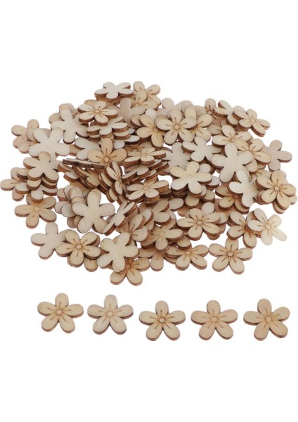 100 Boş Çiçek Ahşap El Sanatları Parti Dekoru (Yurt Dışından) fırsatları