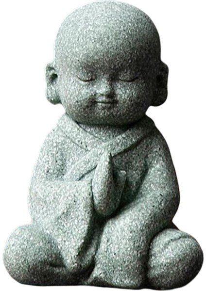 Mini Keşiş Heykelcik Buda Heykeli Icı Meditasyon Çayevi Oturmak (Yurt Dışından) indirimleri