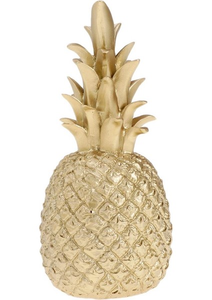 Icı Reçine Ananas Şekilli Süs Altın Parçası 9X9X25CM (Yurt Dışından) fiyatları